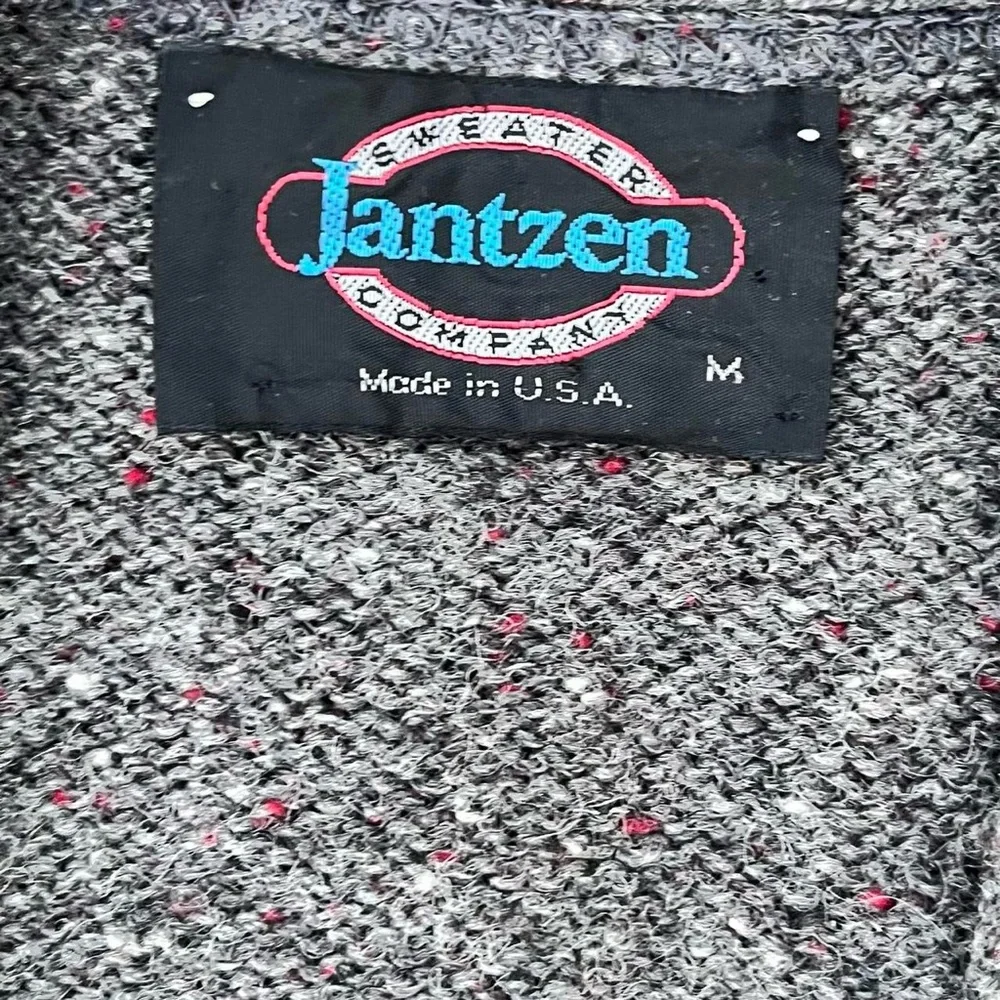 Vintage Jantzen Wool 90s Grunge Style Cardigan Unisex Size Medium : 20.5 x 25